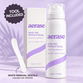 AERASE bottle, carton and included spatula