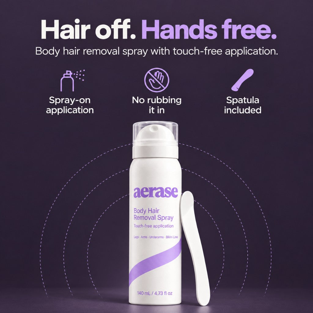 AERASE bottle and spatula