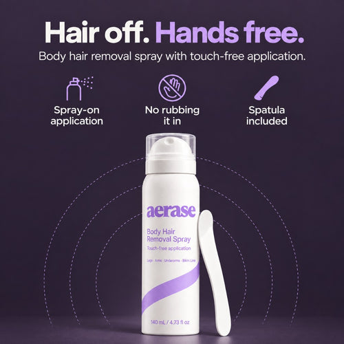 AERASE bottle and spatula